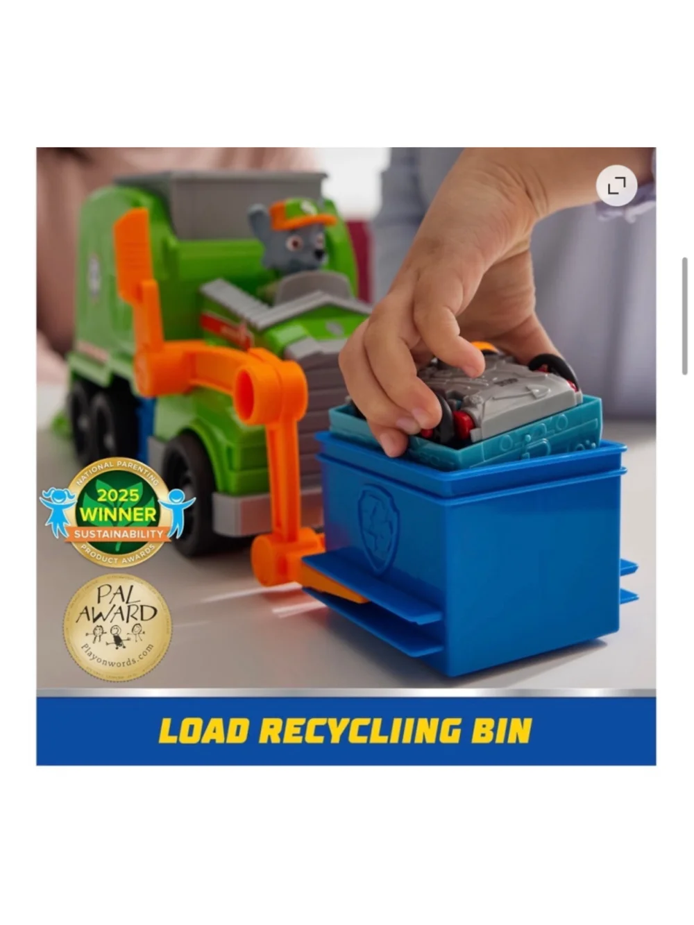 NEW Paw Patrol Rocky's Recycling Truck Toy One Size Green Orange
